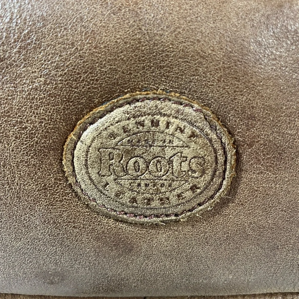 Roots Grace Tribe Leather Brown Classic Satchel Bag made in Canada